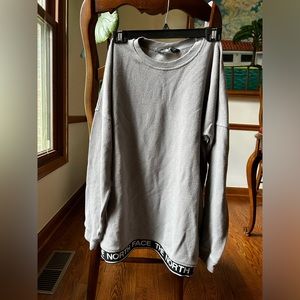 The North Face gray sweatshirt